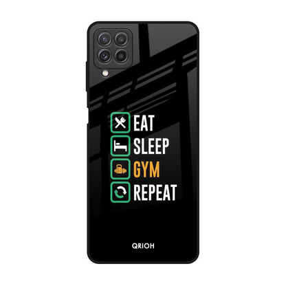 Daily Routine Samsung Galaxy A22 Glass Back Cover Online