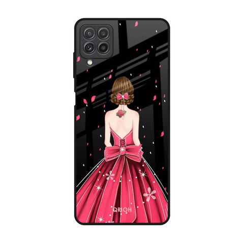 Fashion Princess Samsung Galaxy A22 Glass Back Cover Online