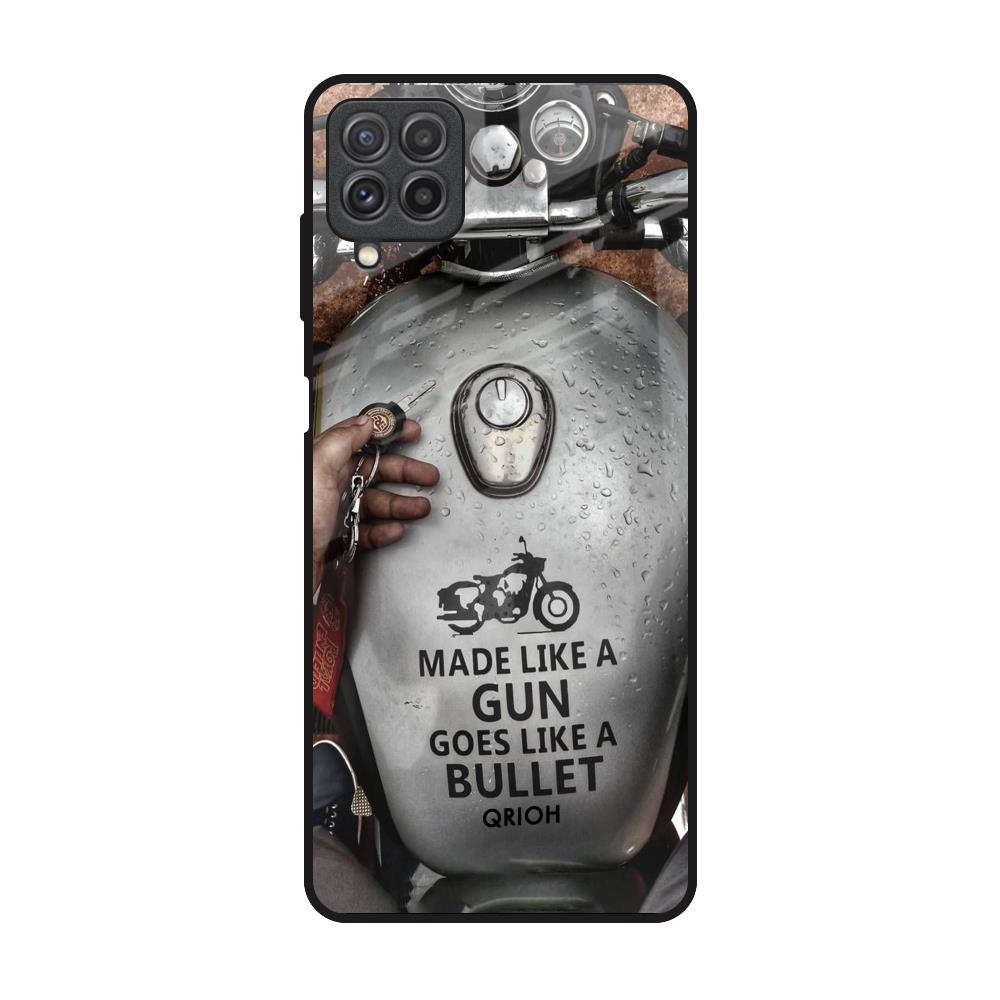 Royal Bike Samsung Galaxy A22 Glass Back Cover Online