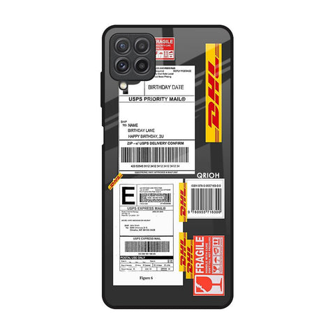 Cool Barcode Label Samsung Galaxy A22 Glass Back Cover Online