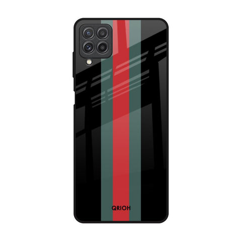 Vertical Stripes Samsung Galaxy A22 Glass Back Cover Online