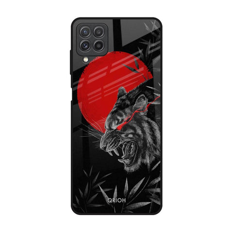 Red Moon Tiger Samsung Galaxy A22 Glass Back Cover Online