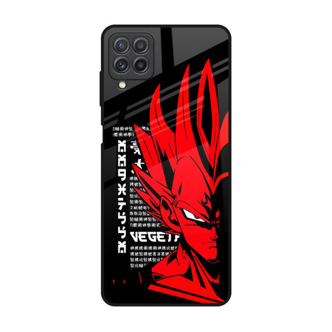 Red Vegeta Samsung Galaxy A22 Glass Back Cover Online