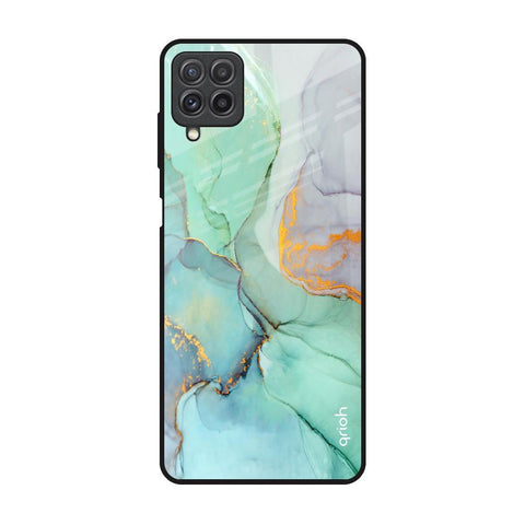 Green Marble Samsung Galaxy A22 Glass Back Cover Online