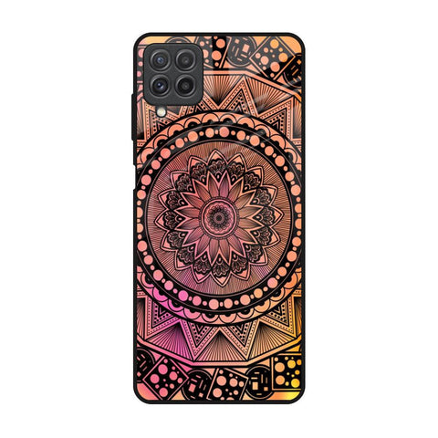 Floral Mandala Samsung Galaxy A22 Glass Back Cover Online