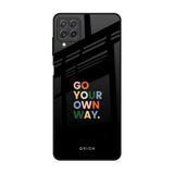 Go Your Own Way Samsung Galaxy A22 Glass Back Cover Online