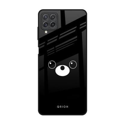 Cute Bear Samsung Galaxy A22 Glass Back Cover Online