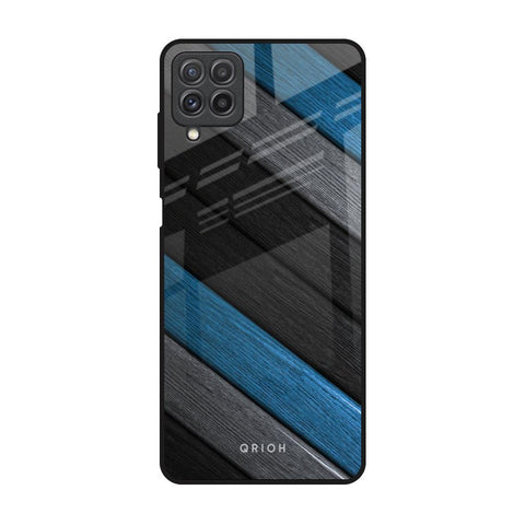 Multicolor Wooden Effect Samsung Galaxy A22 Glass Back Cover Online