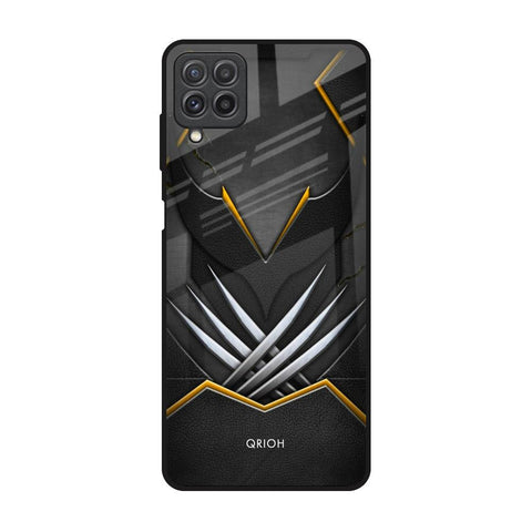 Black Warrior Samsung Galaxy A22 Glass Back Cover Online