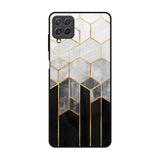 Tricolor Pattern Samsung Galaxy A22 Glass Back Cover Online