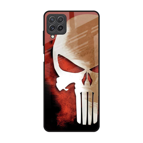 Red Skull Samsung Galaxy A22 Glass Back Cover Online