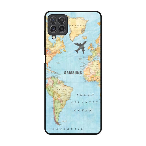 Fly Around The World Samsung Galaxy A22 Glass Back Cover Online