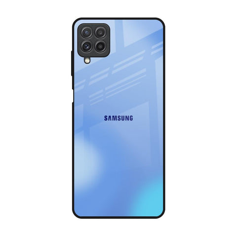 Vibrant Blue Texture Samsung Galaxy A22 Glass Back Cover Online