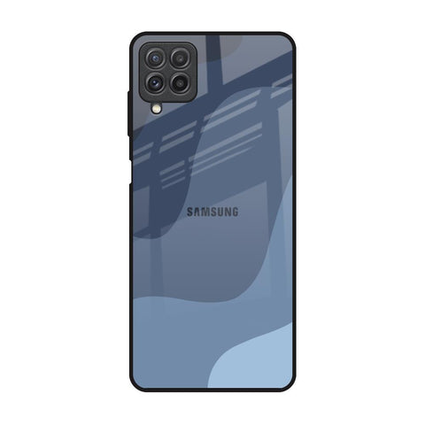 Navy Blue Ombre Samsung Galaxy A22 Glass Back Cover Online