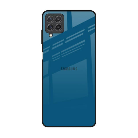 Cobalt Blue Samsung Galaxy A22 Glass Back Cover Online