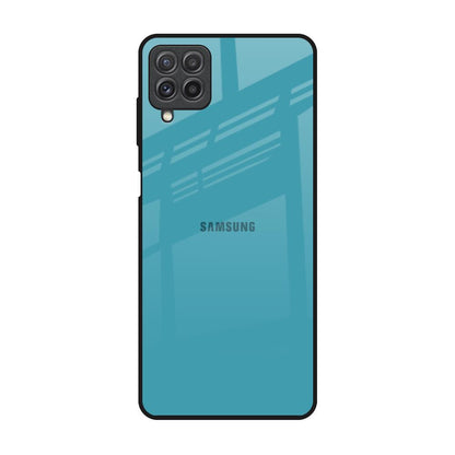Oceanic Turquiose Samsung Galaxy A22 Glass Back Cover Online