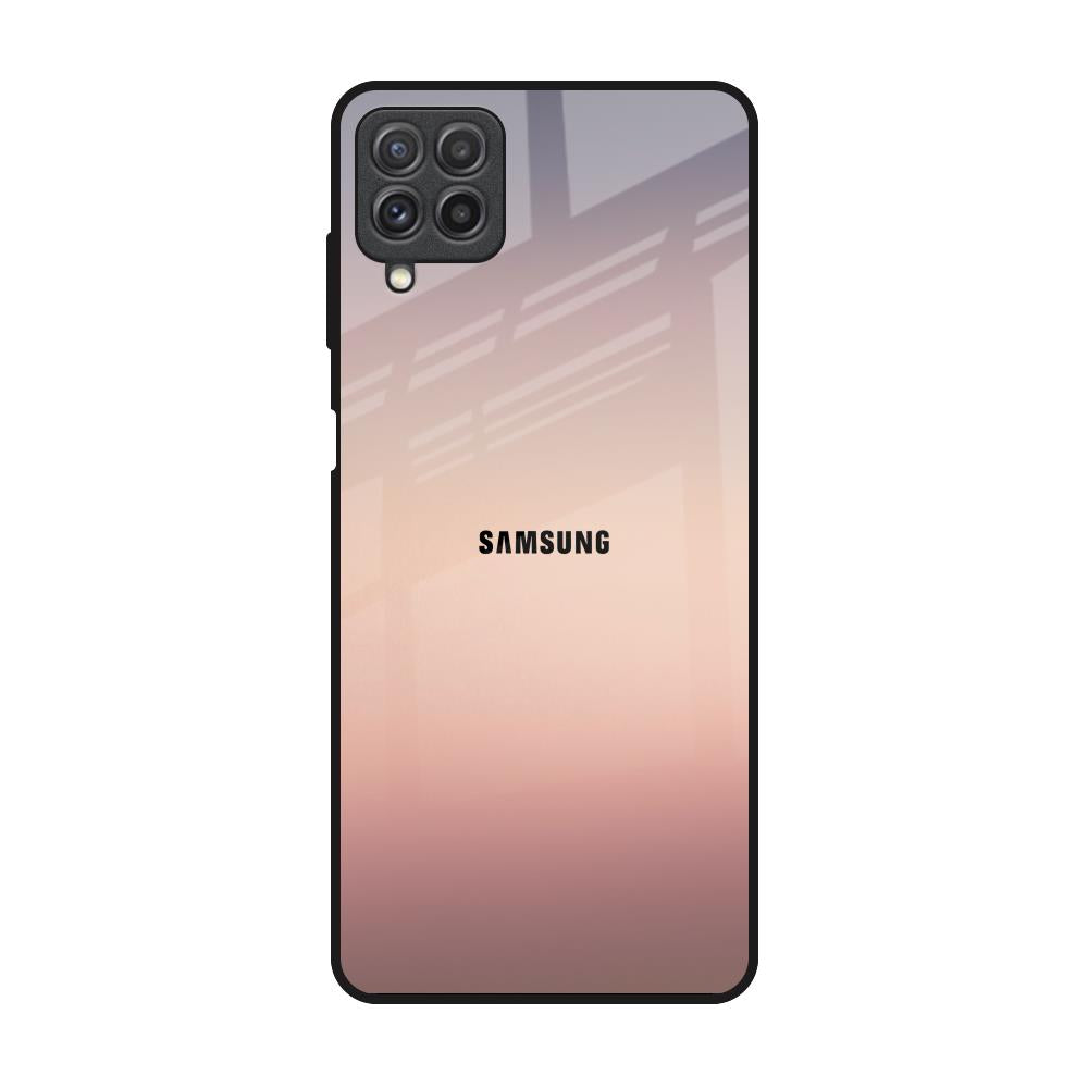 Golden Mauve Samsung Galaxy A22 Glass Back Cover Online