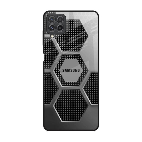 Hexagon Style Samsung Galaxy A22 Glass Back Cover Online