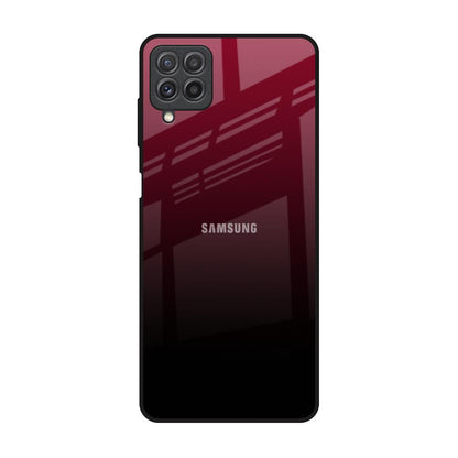 Wine Red Samsung Galaxy A22 Glass Back Cover Online