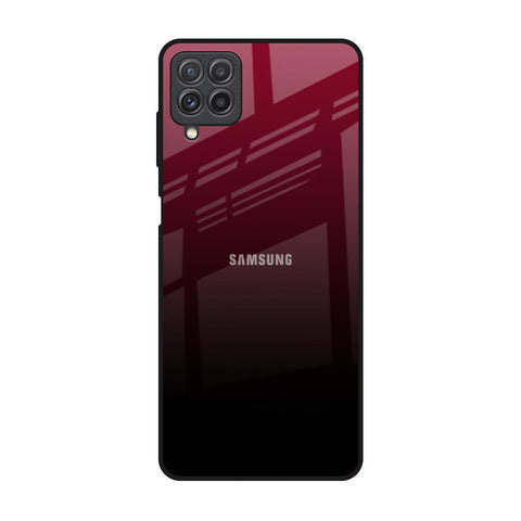 Wine Red Samsung Galaxy A22 Glass Back Cover Online
