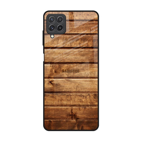 Wooden Planks Samsung Galaxy A22 Glass Back Cover Online