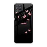 Fly Butterfly Samsung Galaxy A22 Glass Back Cover Online