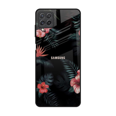 Tropical Art Flower Samsung Galaxy A22 Glass Back Cover Online