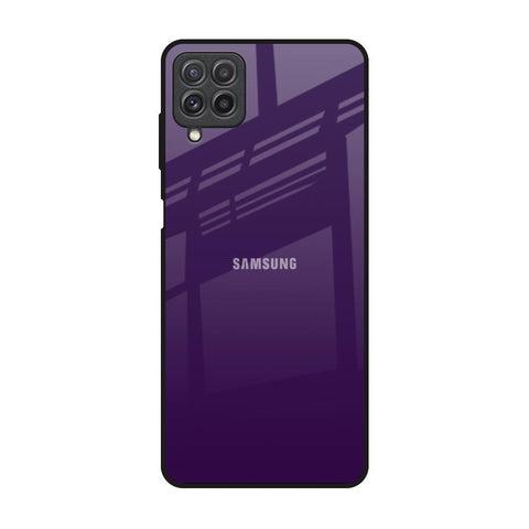 Dark Purple Samsung Galaxy A22 Glass Back Cover Online