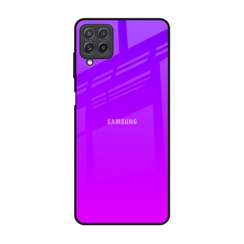 Purple Pink Samsung Galaxy A22 Glass Back Cover Online