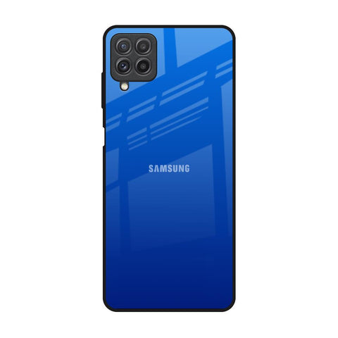 Egyptian Blue Samsung Galaxy A22 Glass Back Cover Online