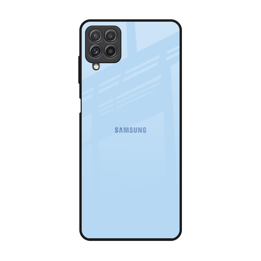 Pastel Sky Blue Samsung Galaxy A22 Glass Back Cover Online