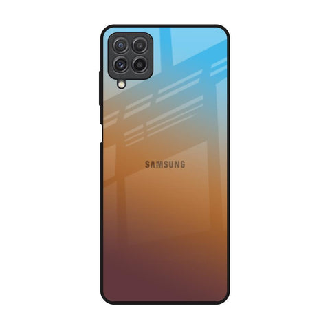 Rich Brown Samsung Galaxy A22 Glass Back Cover Online