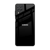 Jet Black Samsung Galaxy A22 Glass Back Cover Online