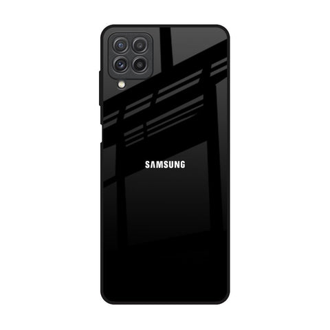 Jet Black Samsung Galaxy A22 Glass Back Cover Online
