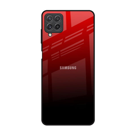 Maroon Faded Samsung Galaxy A22 Glass Back Cover Online