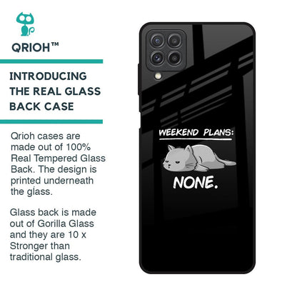 Weekend Plans Glass Case for Samsung Galaxy A22