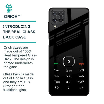 Classic Keypad Pattern Glass Case for Samsung Galaxy A22