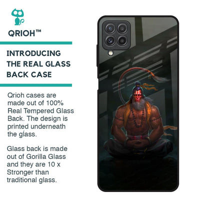 Lord Hanuman Animated Glass Case for Samsung Galaxy A22
