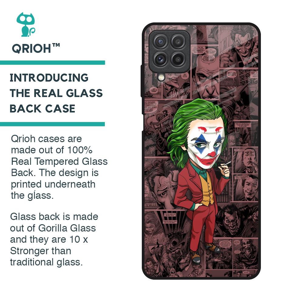Joker Cartoon Glass Case for Samsung Galaxy A22