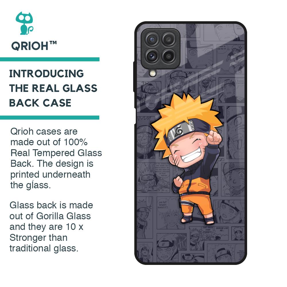 Orange Chubby Glass Case for Samsung Galaxy A22