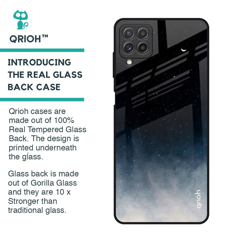 Black Aura Glass Case for Samsung Galaxy A22