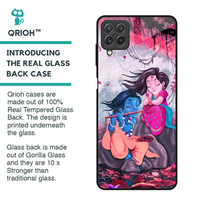 Radha Krishna Art Glass Case for Samsung Galaxy A22