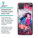 Radha Krishna Art Glass Case for Samsung Galaxy A22