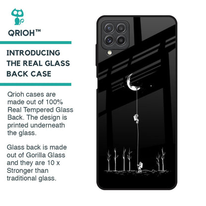 Catch the Moon Glass Case for Samsung Galaxy A22