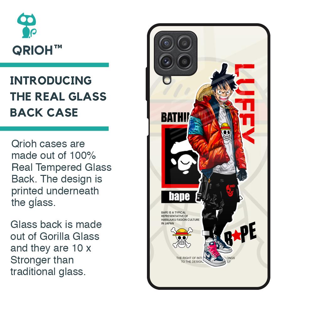 Bape Luffy Glass Case for Samsung Galaxy A22