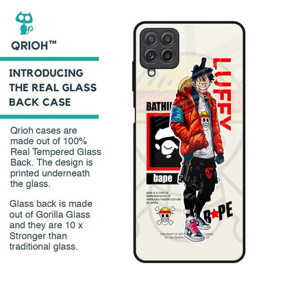 Bape Luffy Glass Case for Samsung Galaxy A22