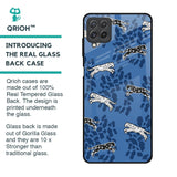 Blue Cheetah Glass Case for Samsung Galaxy A22