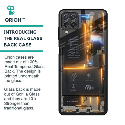 Glow Up Skeleton Glass Case for Samsung Galaxy A22