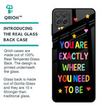 Magical Words Glass Case for Samsung Galaxy A22