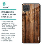 Timber Printed Glass Case for Samsung Galaxy A22